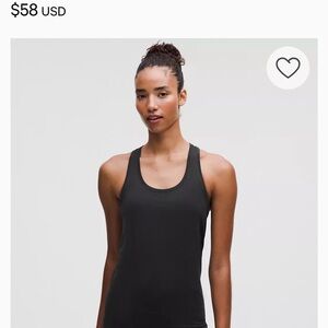 lululemon athletica Black Tank Top